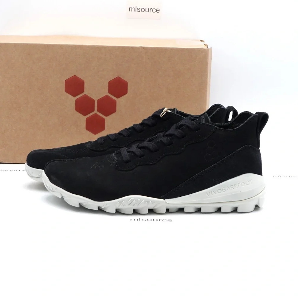NEW VivoBarefoot Men's Novus Mid Barefoot Shoes 303251-01 Obsidian